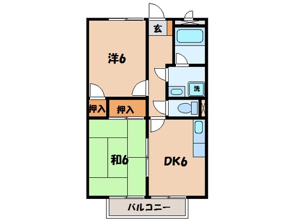 南部プラザ 徒歩8分 2階の物件間取画像